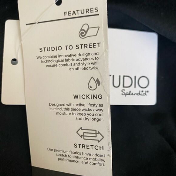 Studio Splendid Tank Top Size Large Black NWT - Picture 4 of 7